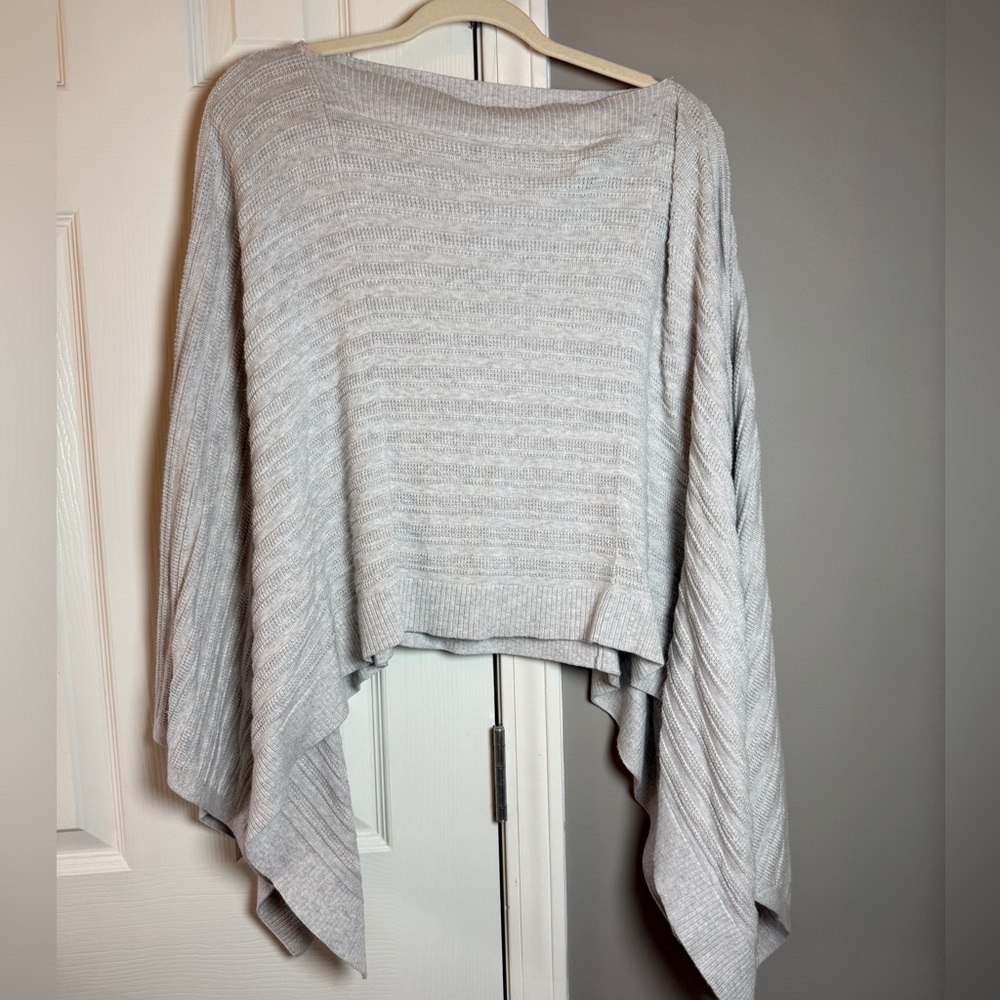 Lululemon Athletica Light Gray Poncho Sweater